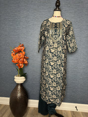 Elegant Green Chamki Indian Kurti Set