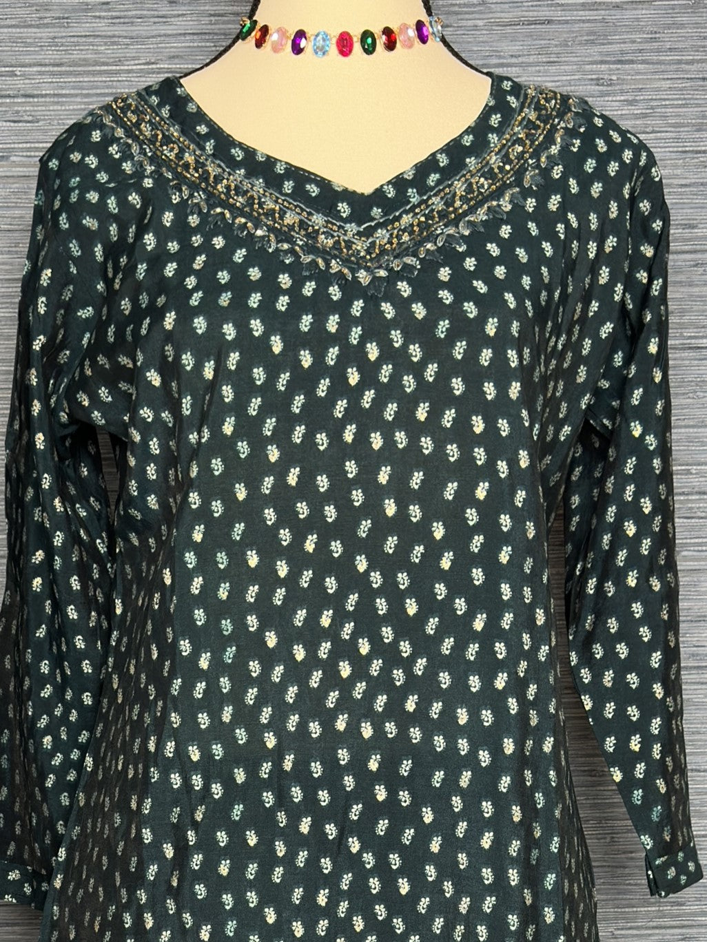 Elegant Green Indian Kurti Set